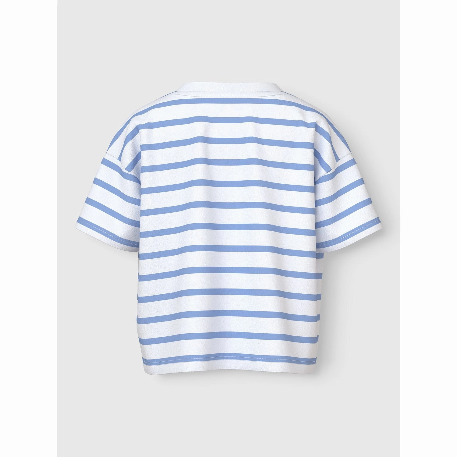 Geometric Pattern Geometric Print Name It Bright White Serenity Vitanni Short Relaxed T-Shirt