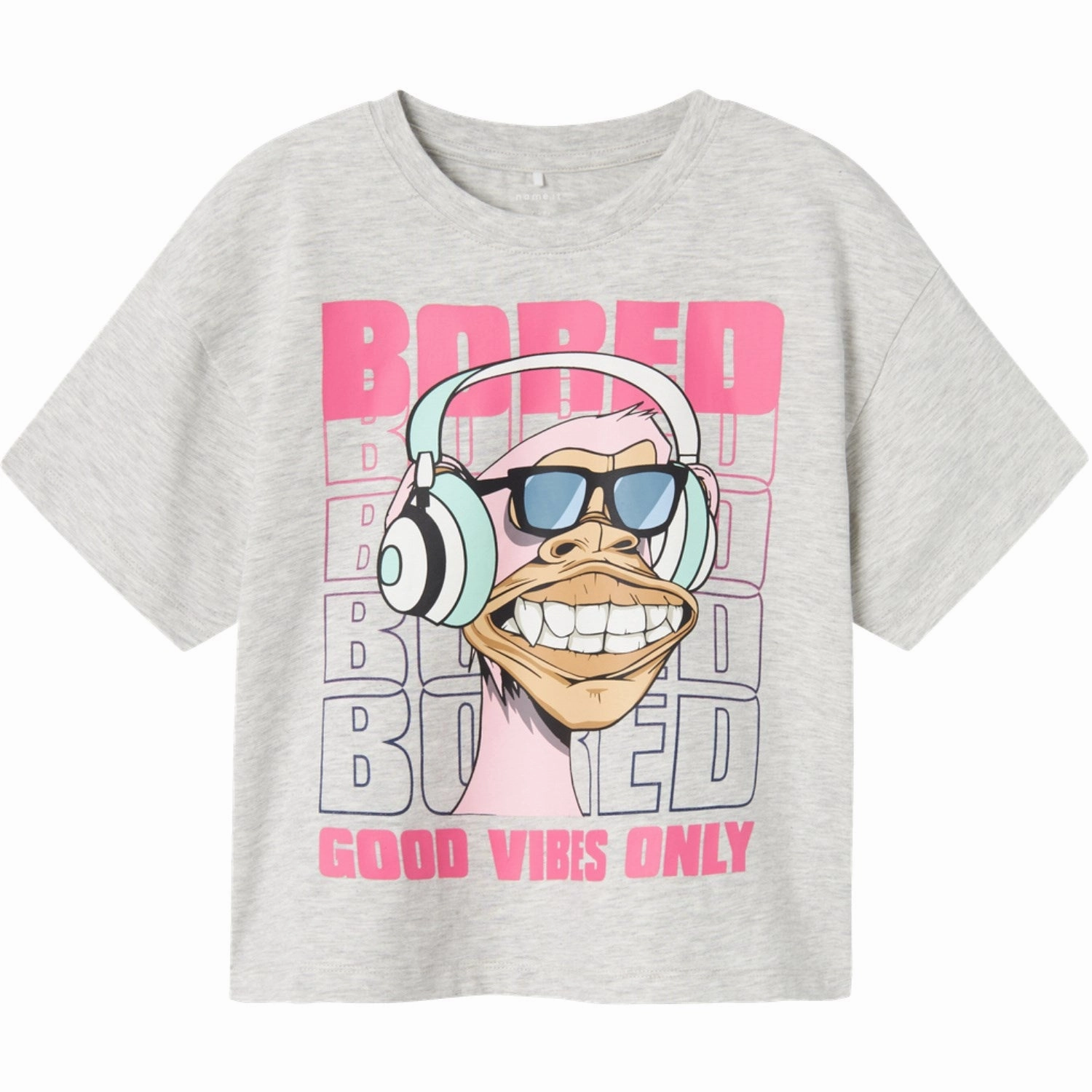 Name It Light Grey Melange Atta Bored Of Directors T-Shirt Relax Trend