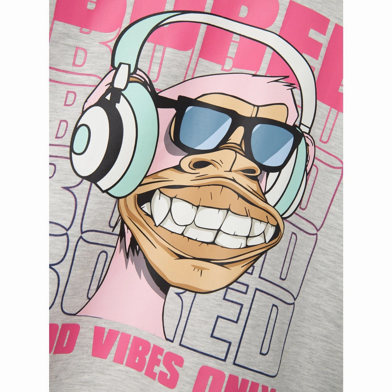 Name It Light Grey Melange Atta Bored Of Directors T-Shirt Collared formality