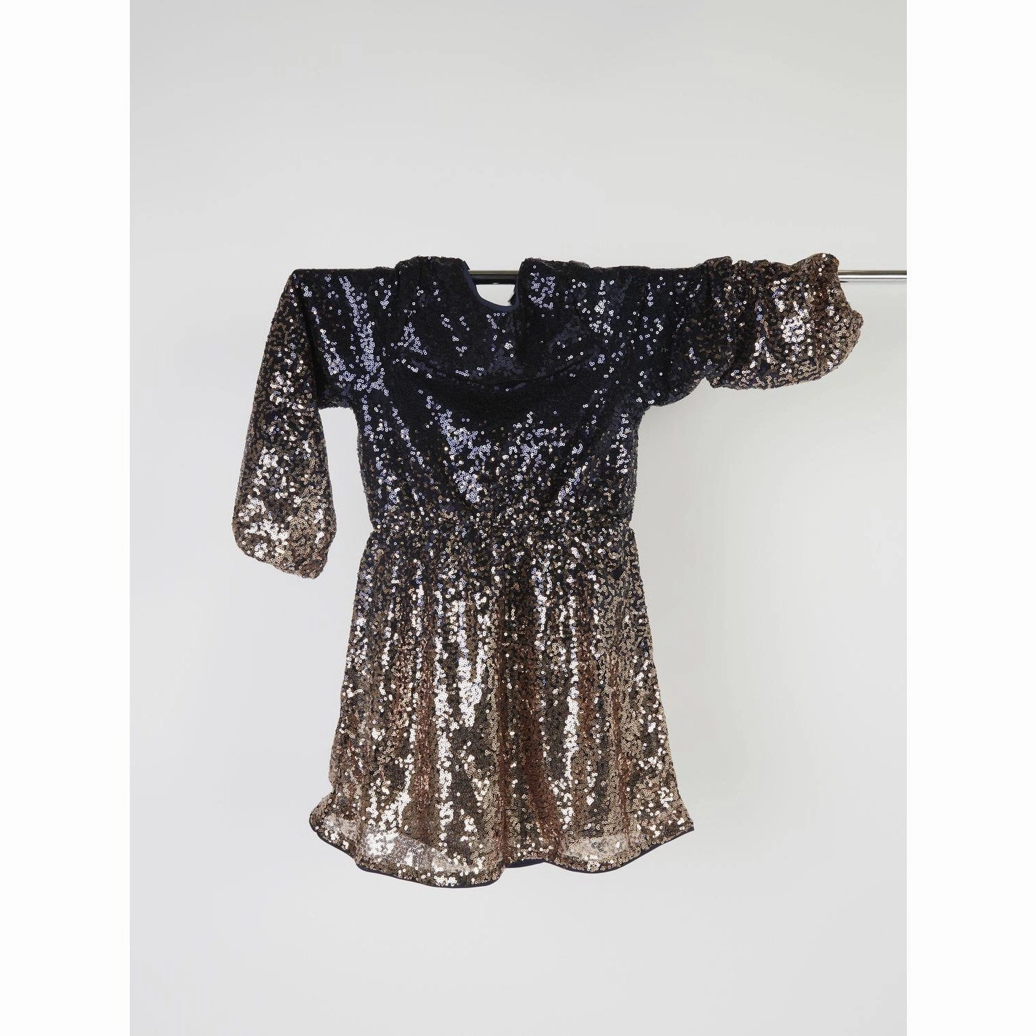 Name It Dark Sapphire Gradient Rantella Dress Calm Texture Low-Waist