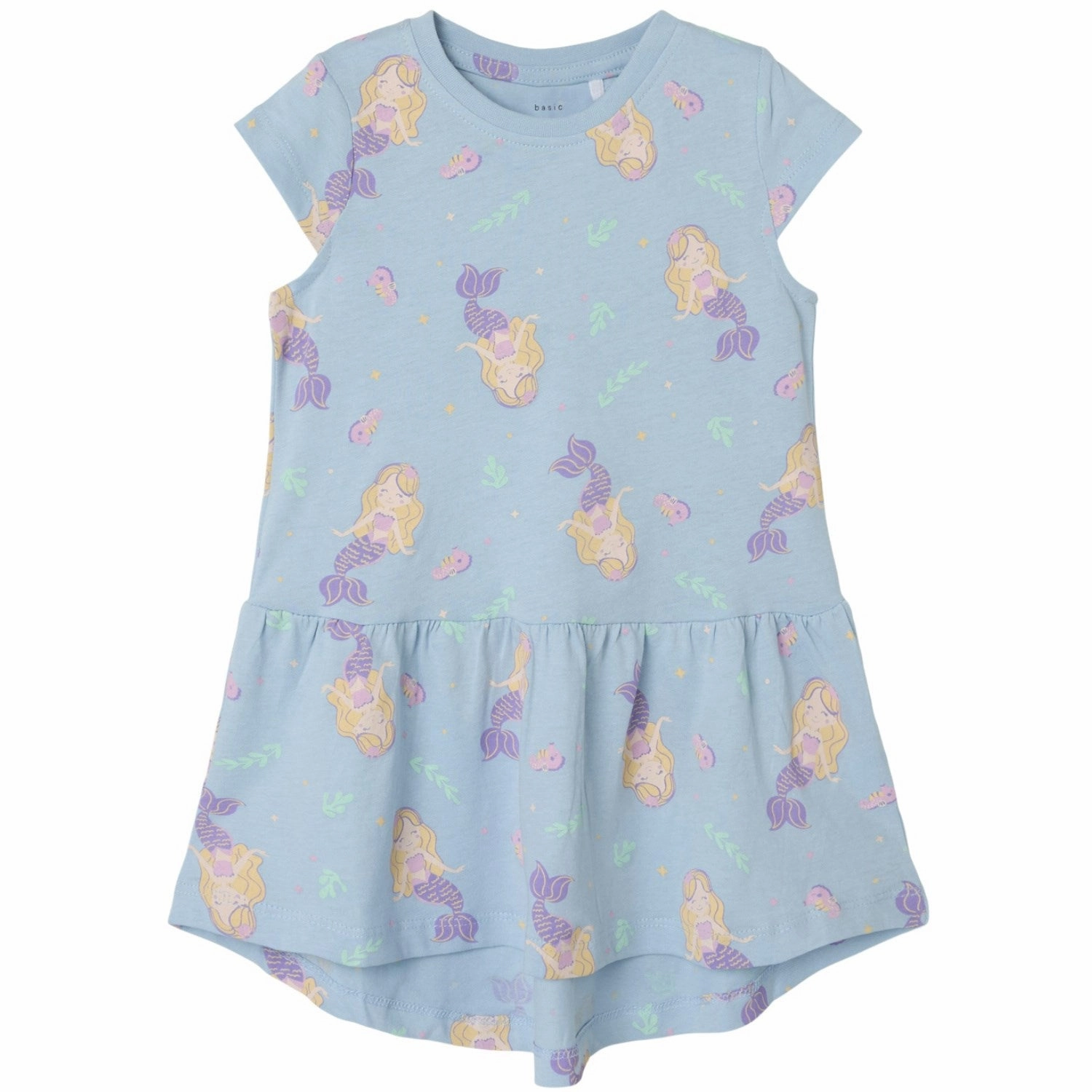 Sheer Overlay Modern Style Name It Chambray Blue Mermaids Vigga Capsl Dress Noos