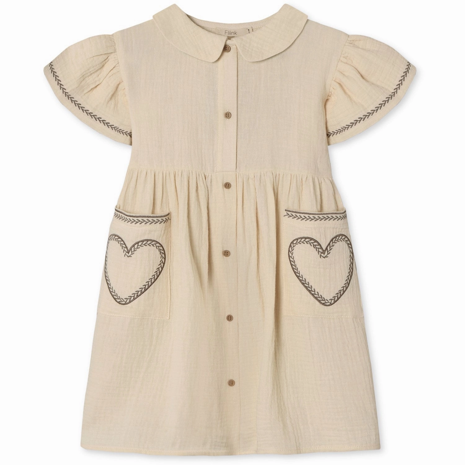 Fliink Sandshell Amour Dress Applique-Detail Light Silhouette