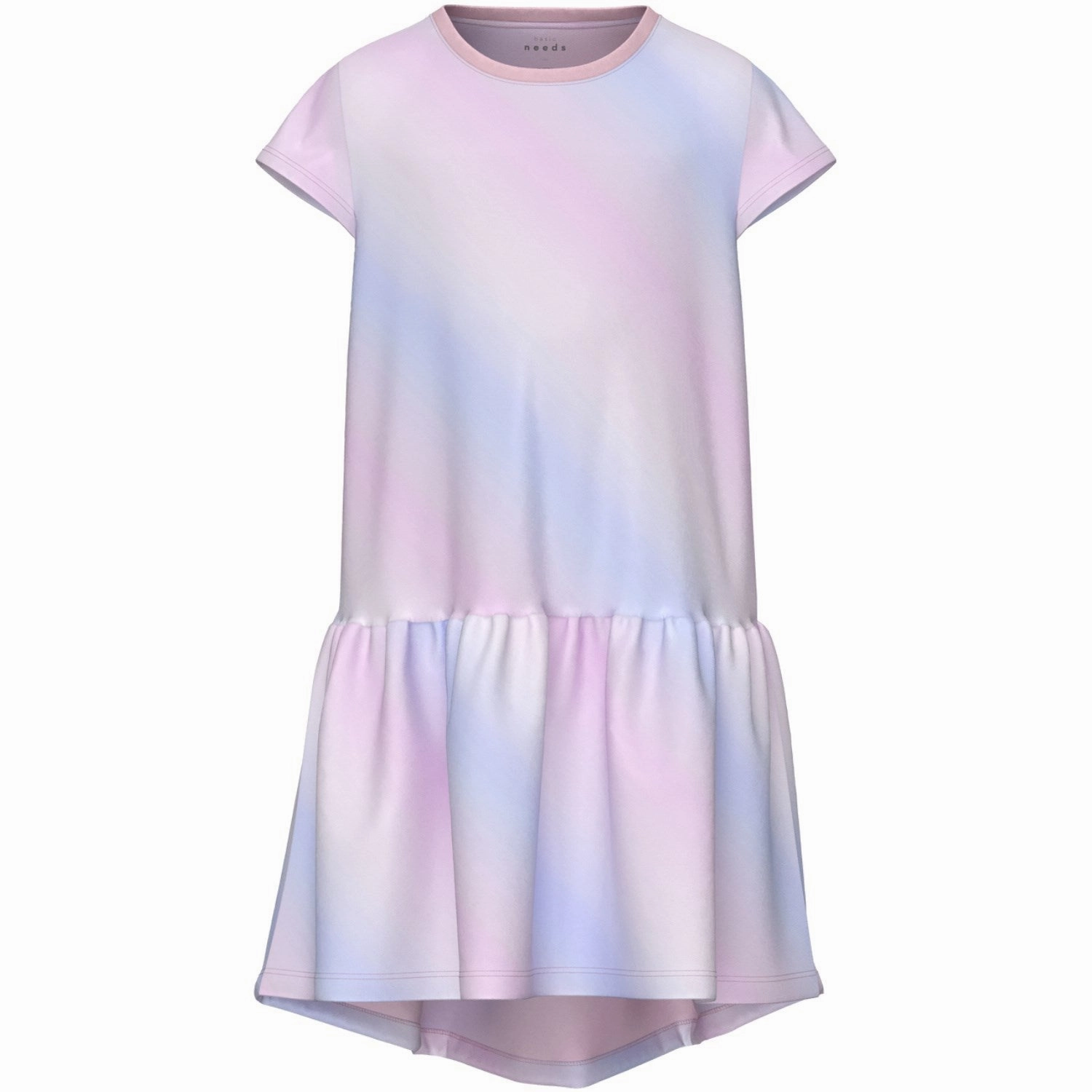 Name It Parfait Pink Rainbow Vigga Dress Charming Comfort Silky Finish