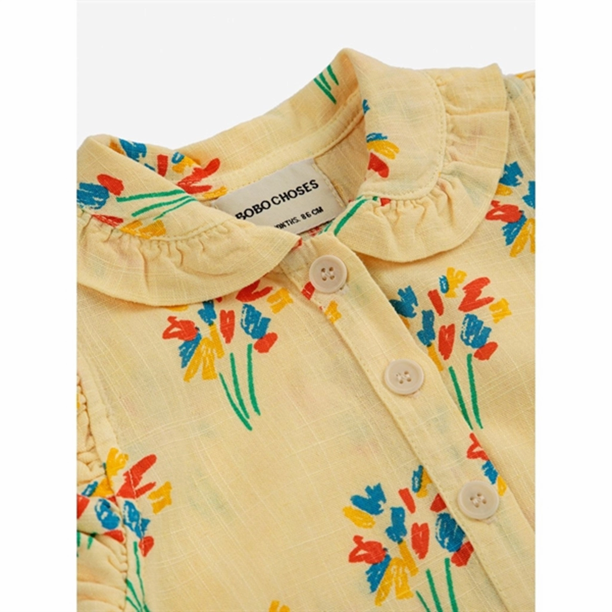 Bobo Choses Baby Fireworks All Over Woven Overall Sleeveless Light Yellow Casual Adult Stretch Yoga