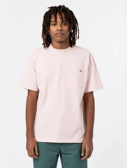 Casual Must-Have Slim Fit Design Dickies T-shirt Porterdale DK0A4TMO LPI pink