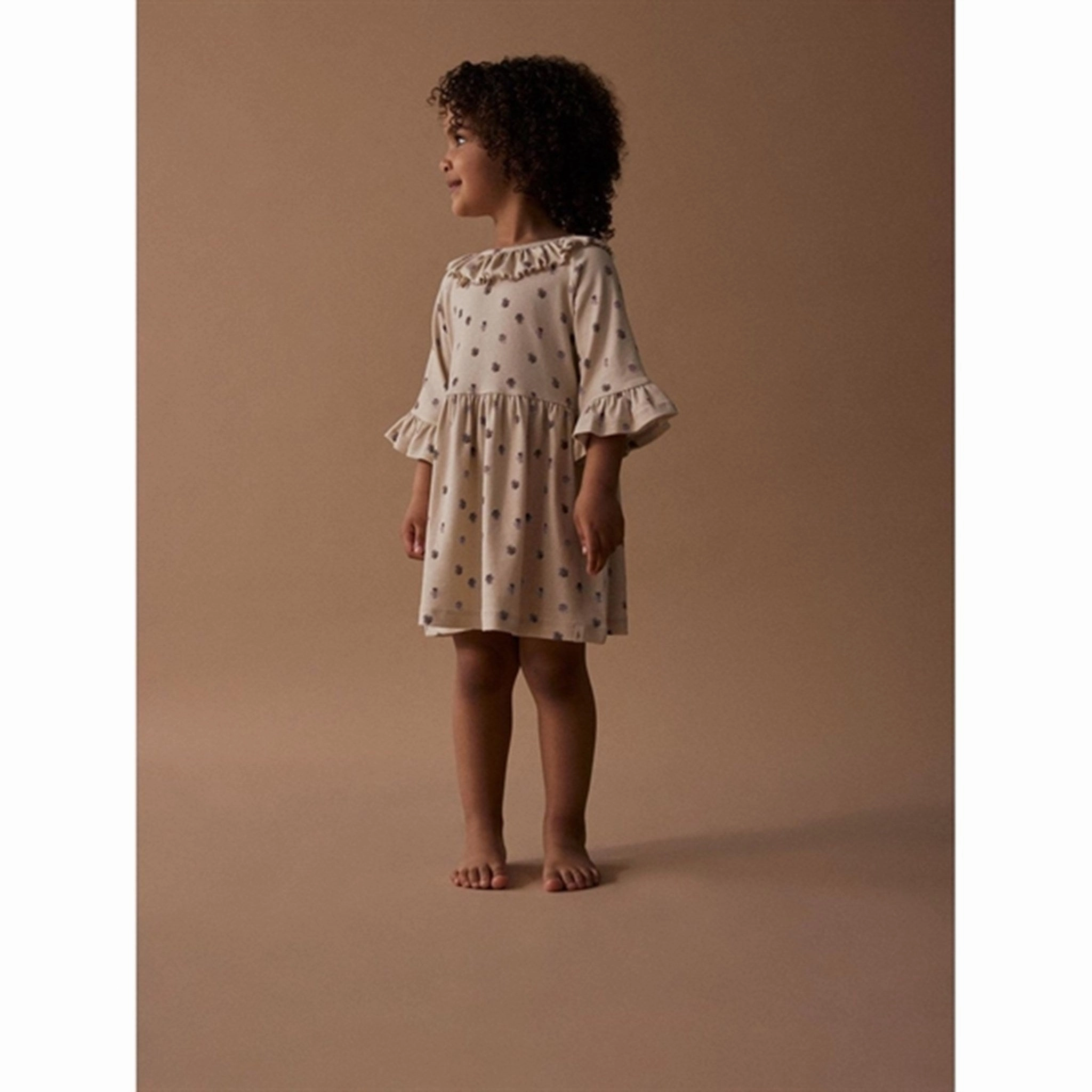 Lil'Atelier Fog Flower Gaya 3/4 Loose Dress Perfectly Styled