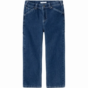 Non Fading Technology Name It Dark Blue Denim Ryan Straight Jeans Noos