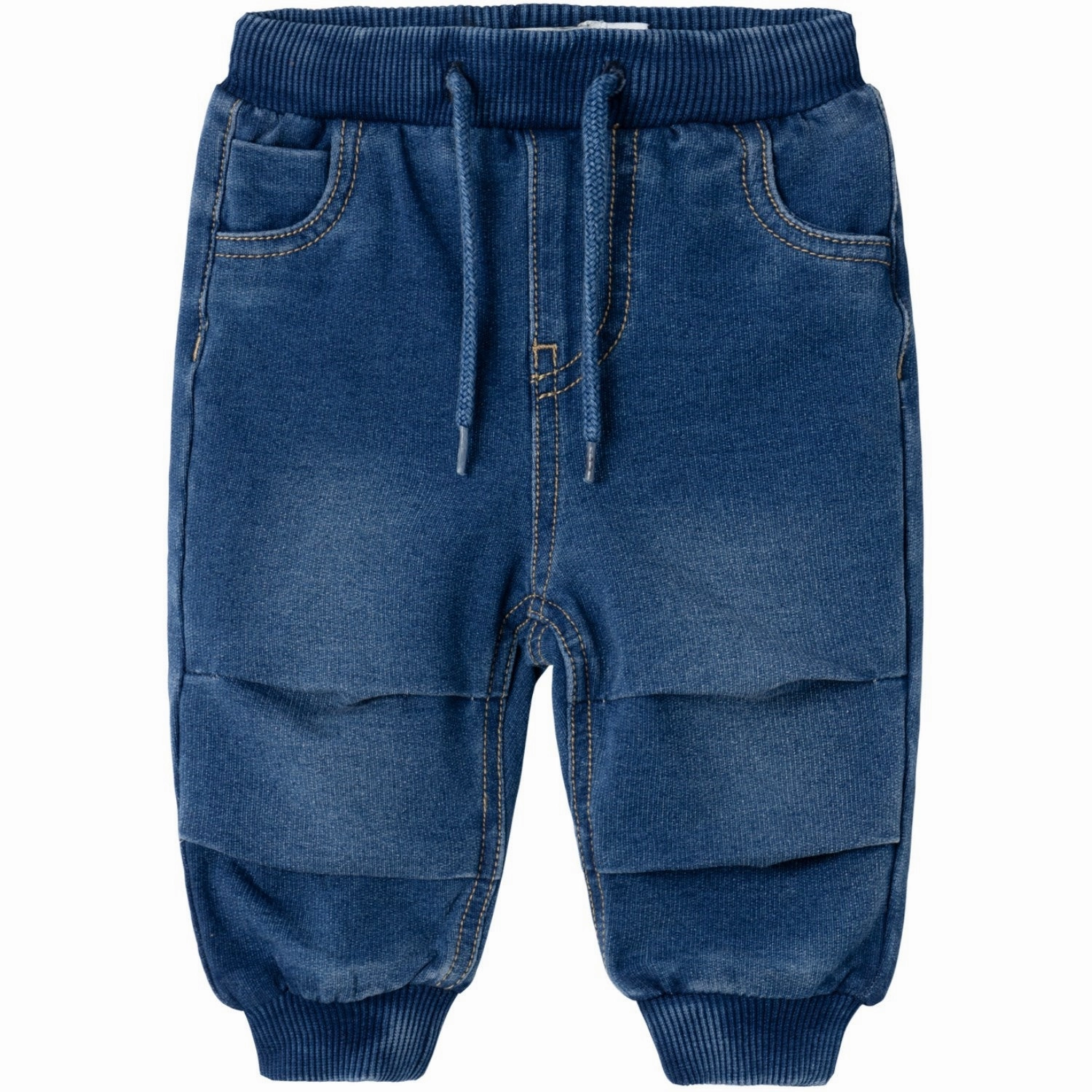 Name It Medium Blue Denim Ben Baggy Jeans Softened Denim Material Simple Style