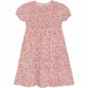 Light Weight Minymo Pink Dogwood Dress AOP w. Lining