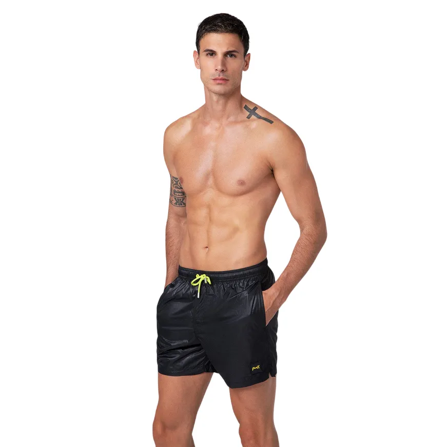 F**K pantaloncino costume mare da uomo M01BU02BK nero Mold Resistant Fabric Matte-Look