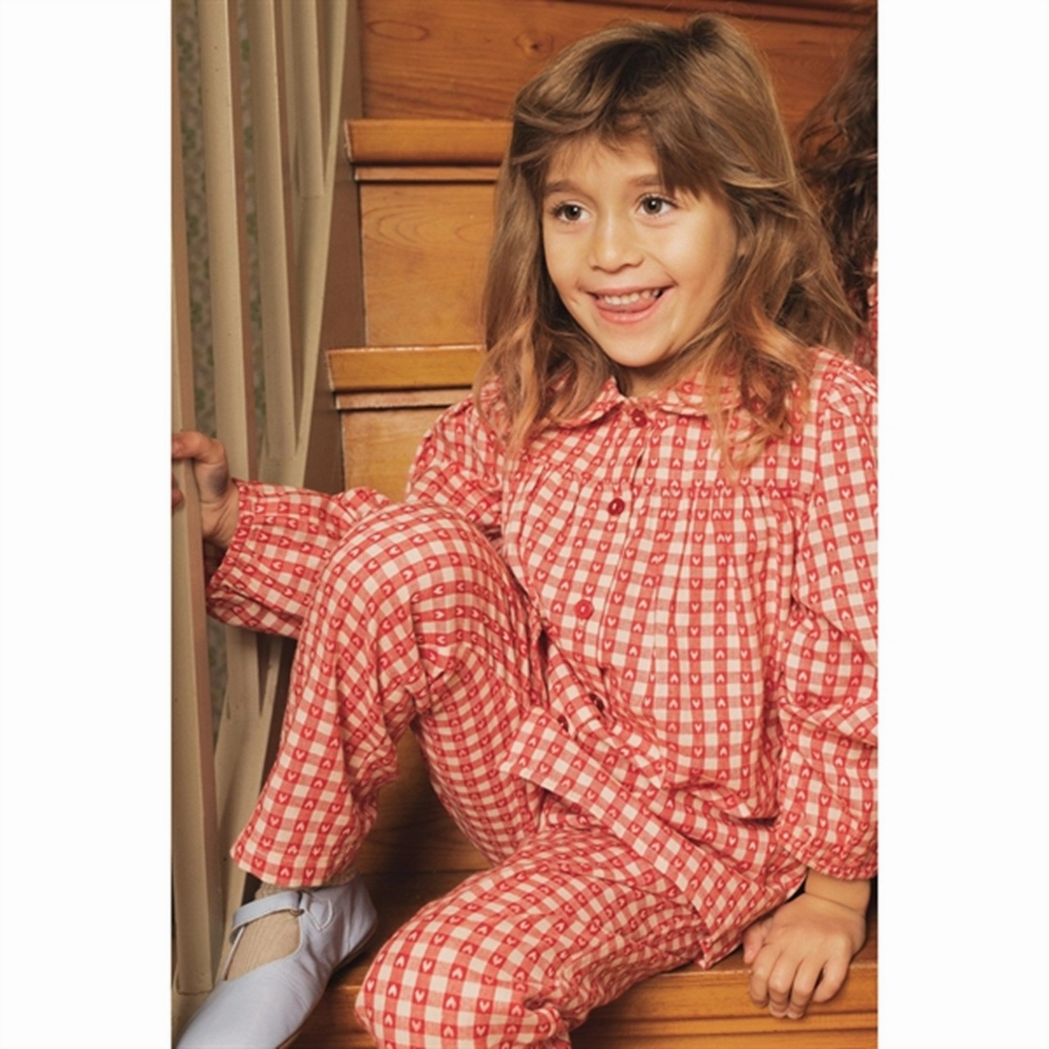 Fl?ss Ally Shirt Heart Gingham Soft Touch