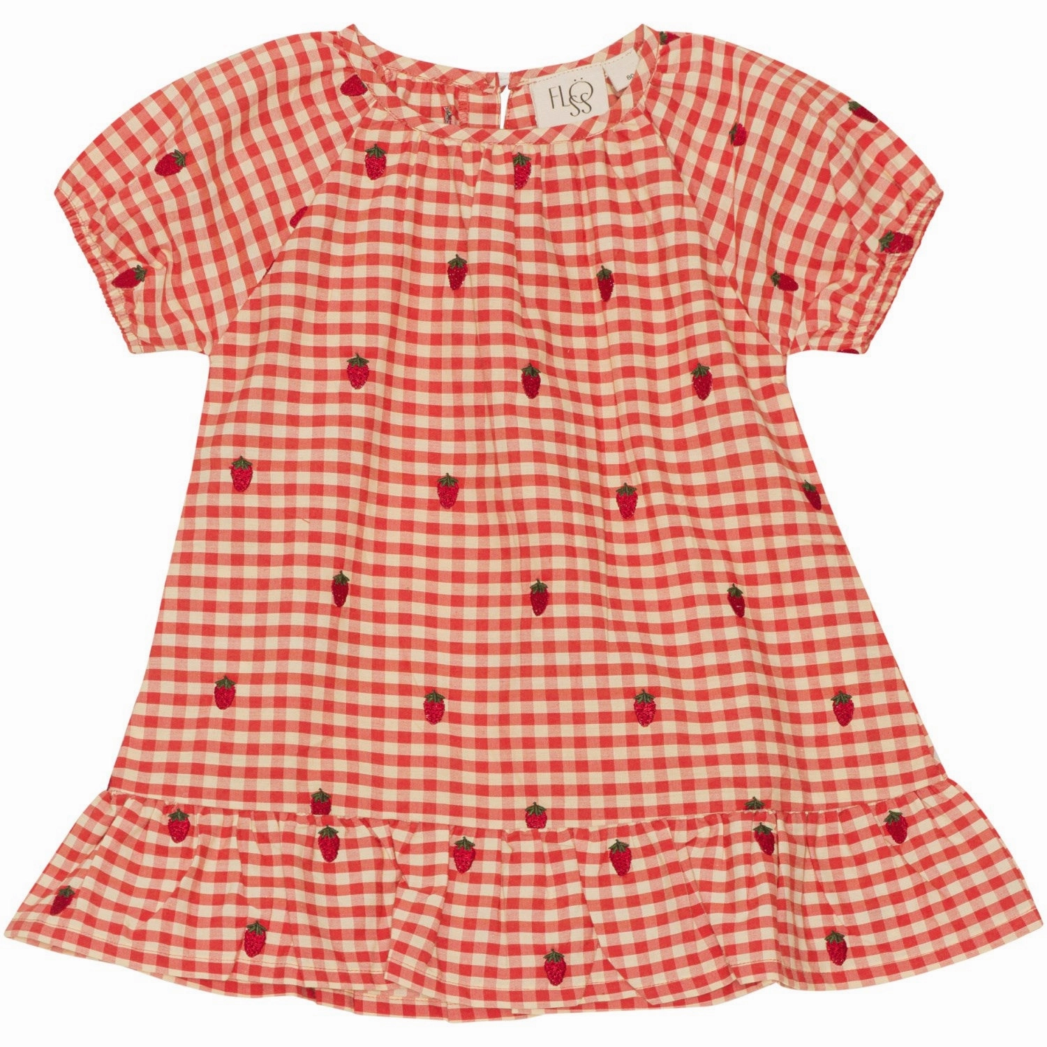 Easy Pairing Fl?ss Berry Gingham Molly Dress