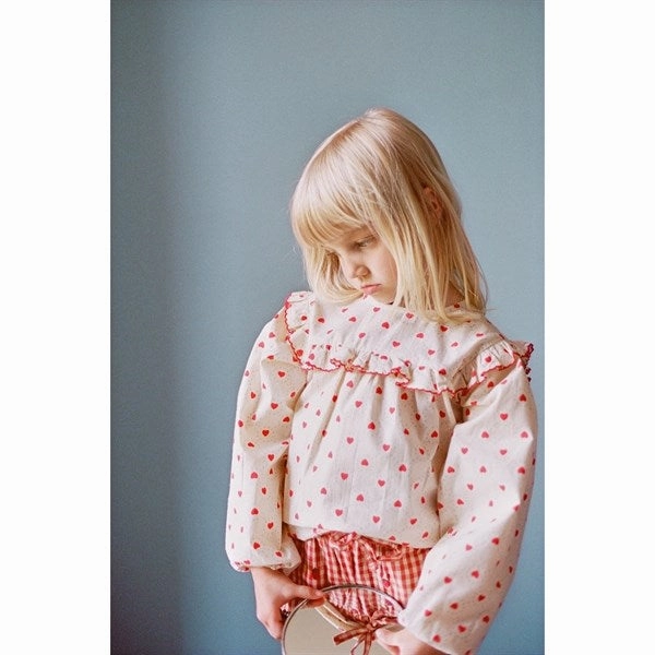 Quick Release Placket Flexible Shoulder Panels Fl?ss Betsy Blouse Rouge Heart