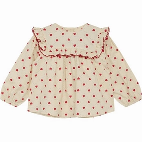 Fl?ss Betsy Blouse Rouge Heart Bold Pattern