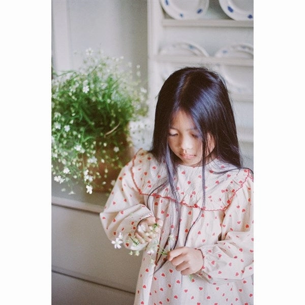 Fl?ss Betsy Dress Rouge Heart Texture Play Shiny Zip