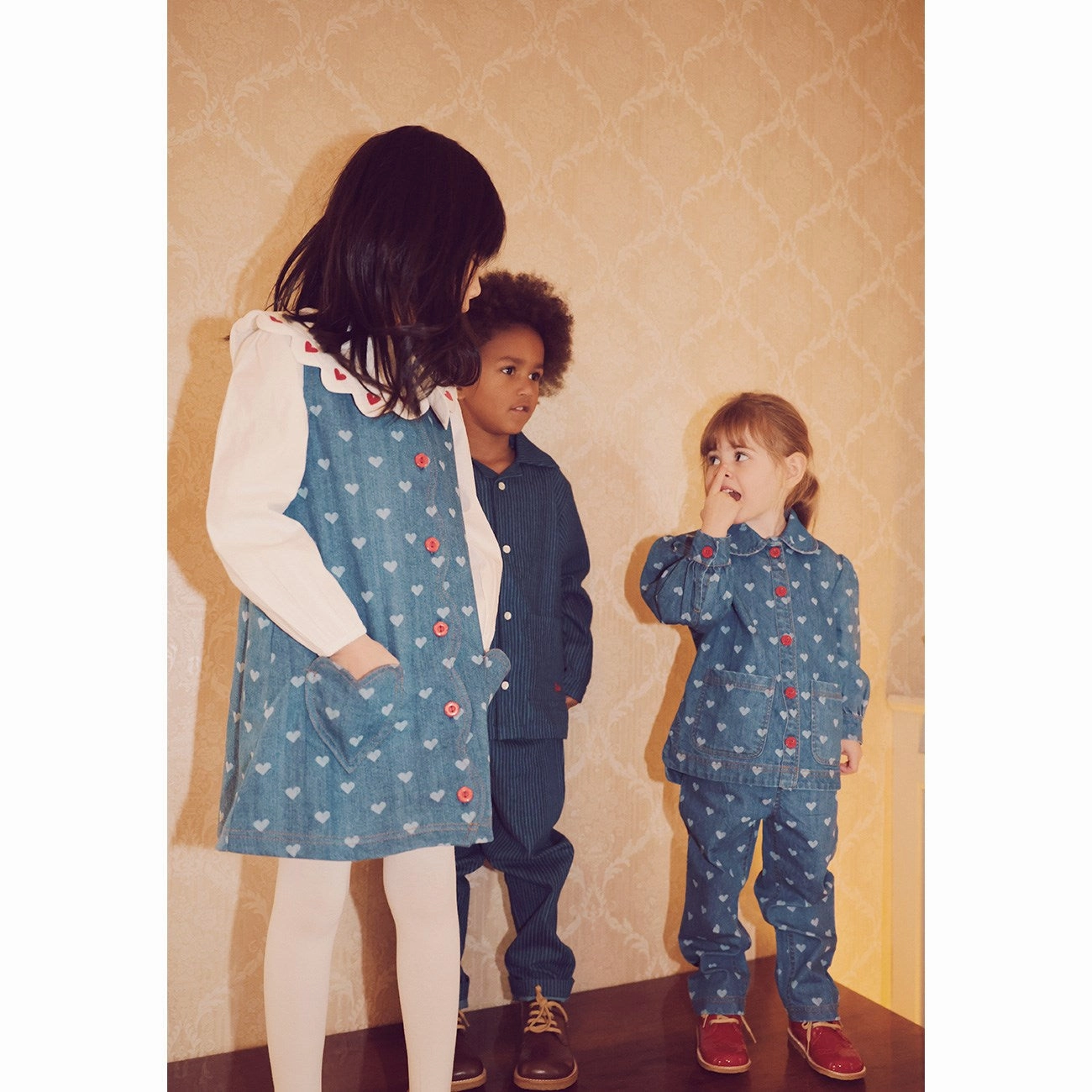 Soft touch finish Fl?ss Blue Denim/Hearts Lollo Overshirt