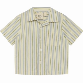 Easy Styling Country Charm Fl?ss Bobby Shirt Blue/Green Stripe
