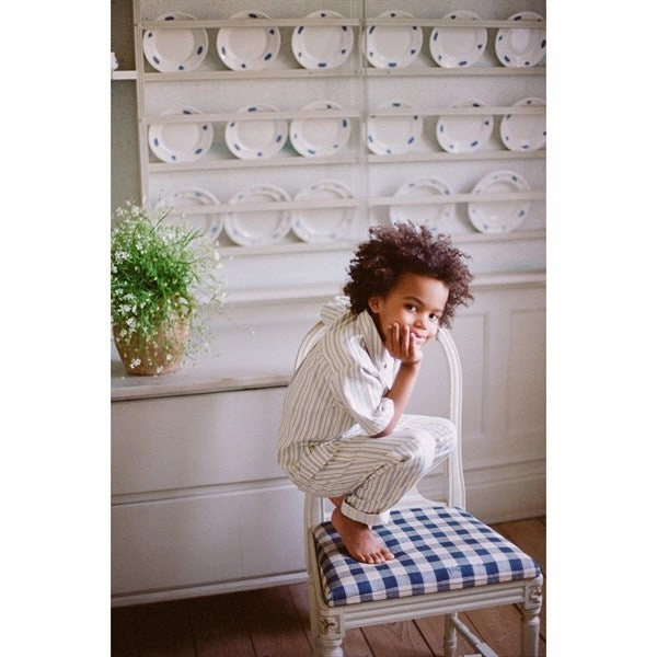 Fl?ss Bobby Shirt Blue/Green Stripe Thermal regulation