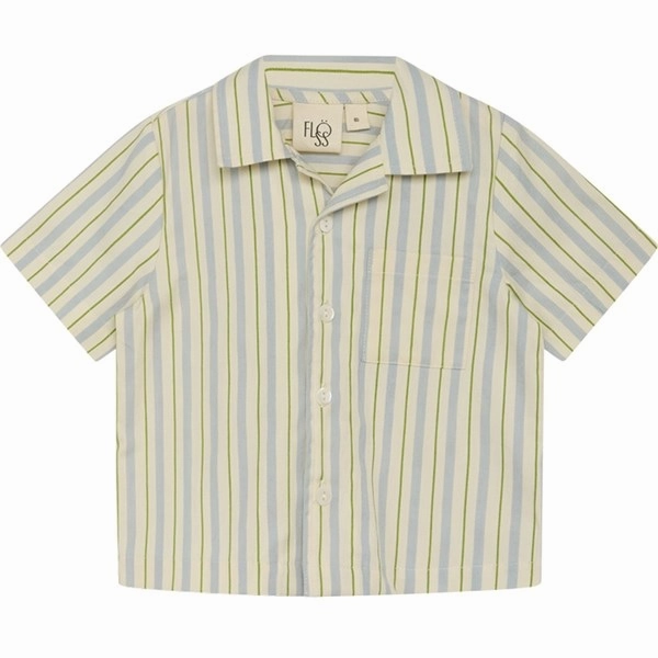 Easy Styling Country Charm Fl?ss Bobby Shirt Blue/Green Stripe