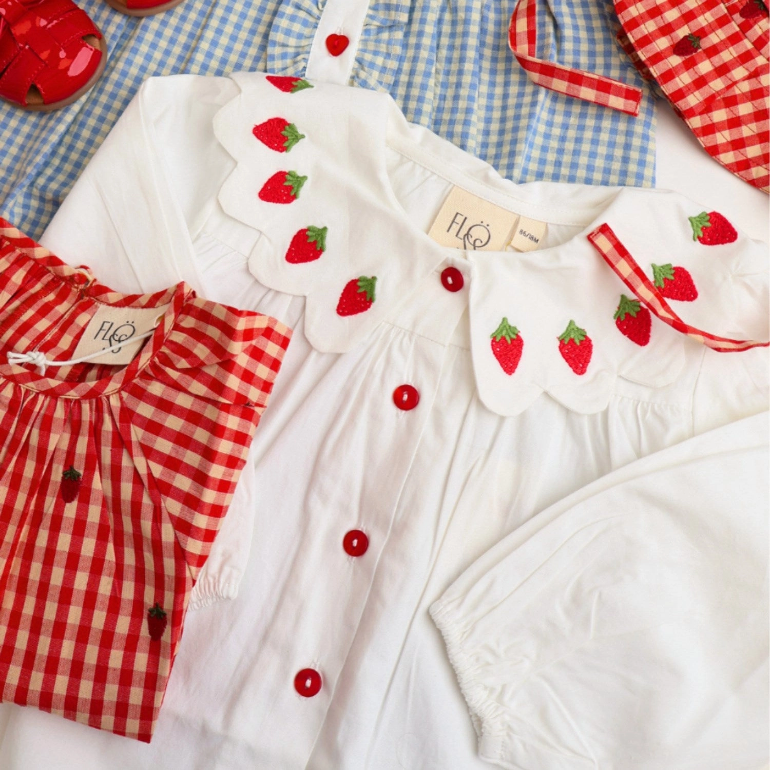 Weekend Casual Fl?ss Bright White Berry Everlyn Blouse