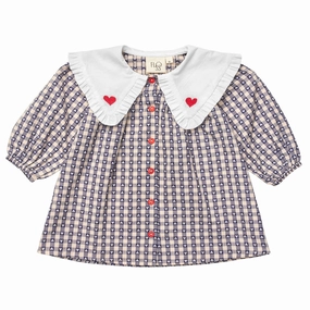 Fl?ss Indigo heart Selma Dress Lounge Texture Sleek Silhouette