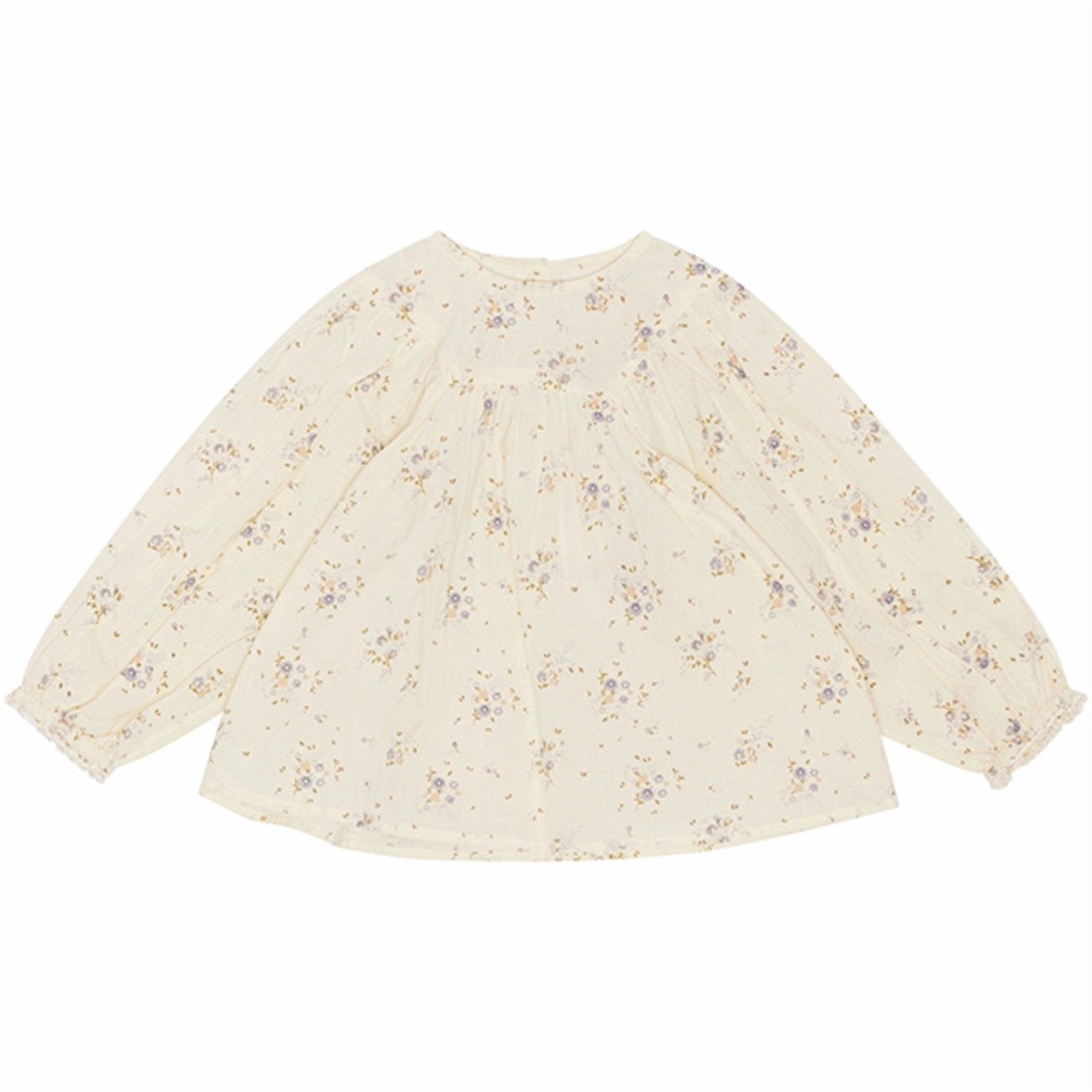Fl?ss Luca Blouse Dusty Flower Double Stitched Hems