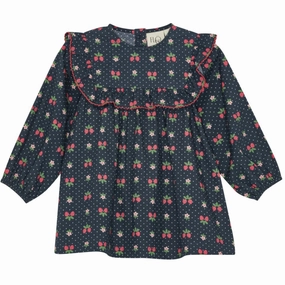 Fl?ss Navy Space Berry Sofia Dress Love Energy Simple yet chic gown