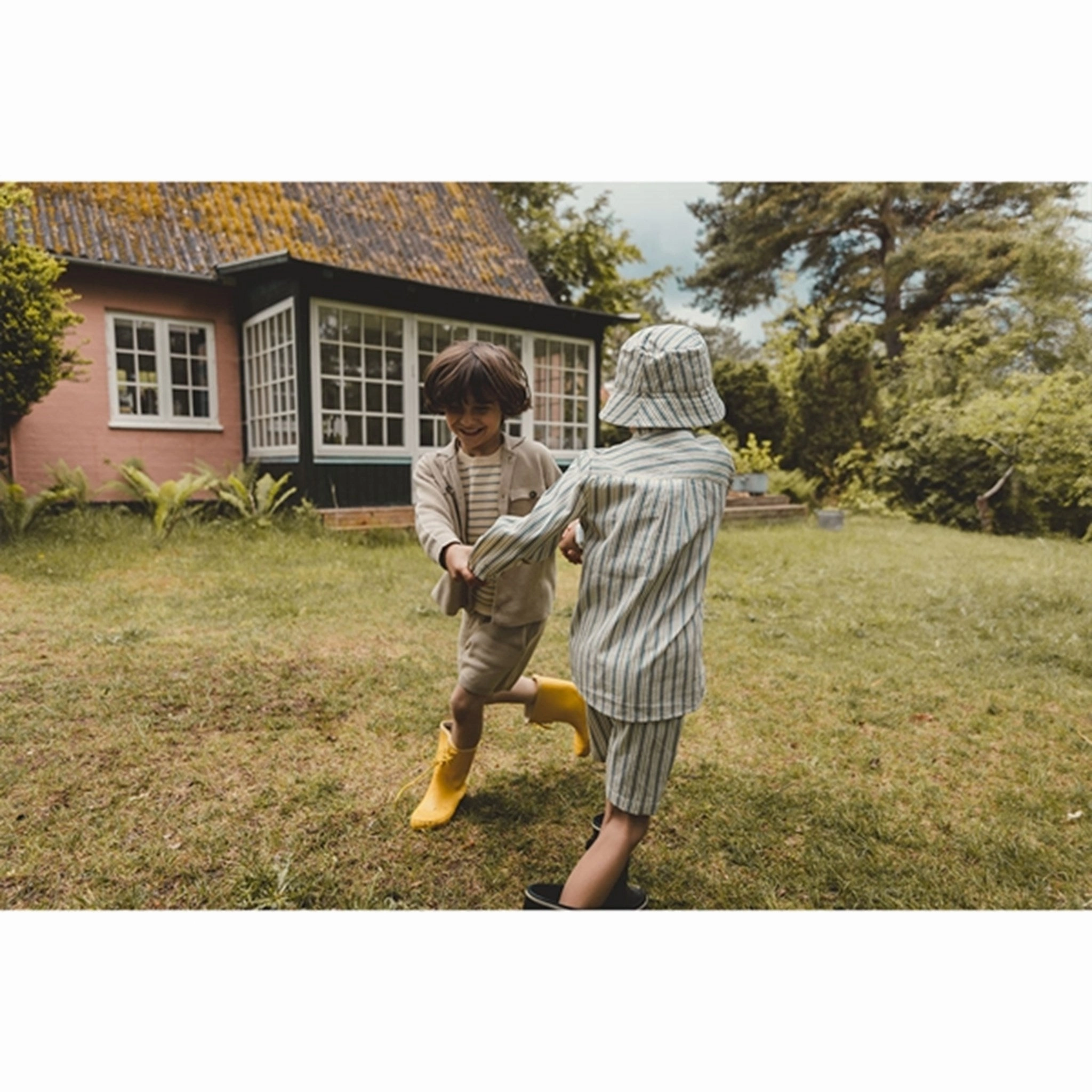 Budget Friendly Multi Layer Stitching Fl?ss Nori Shirt Misty Stripe