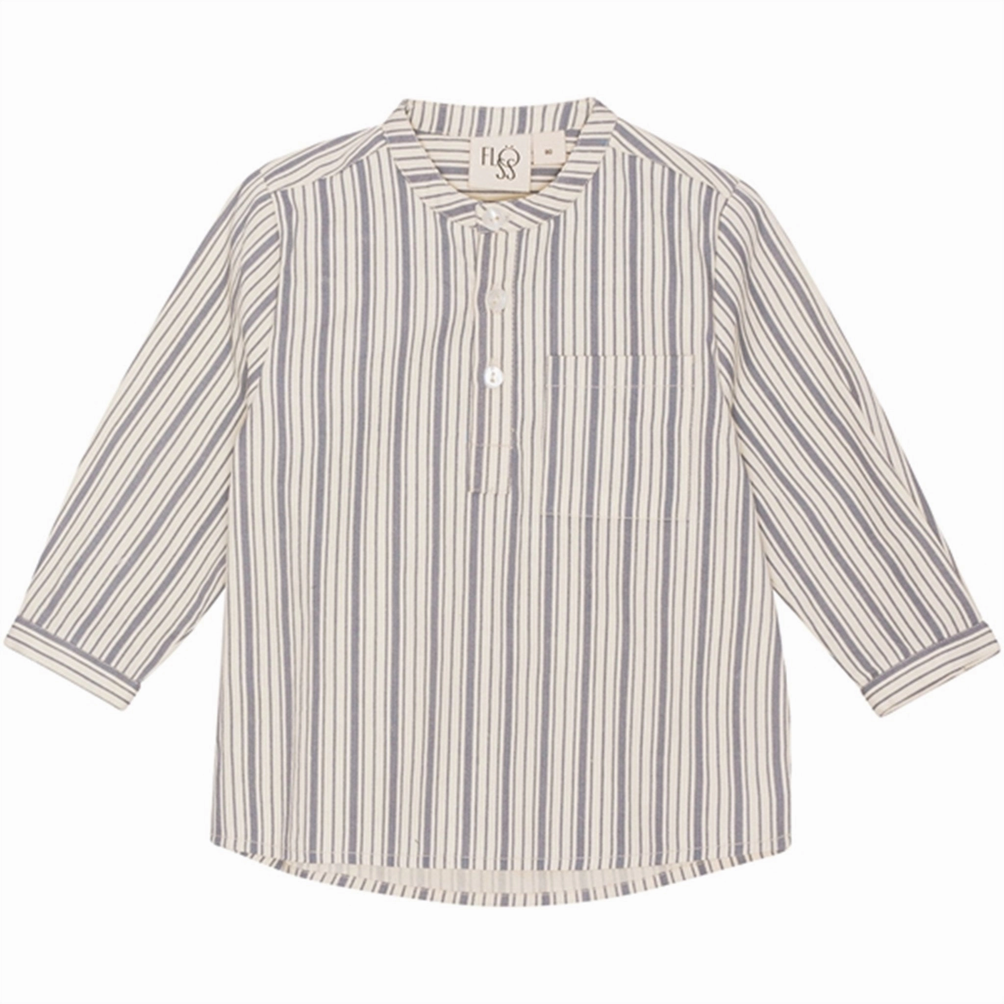 Geometric Print Work Appropriate Fl?ss Nori Shirt Misty Stripe