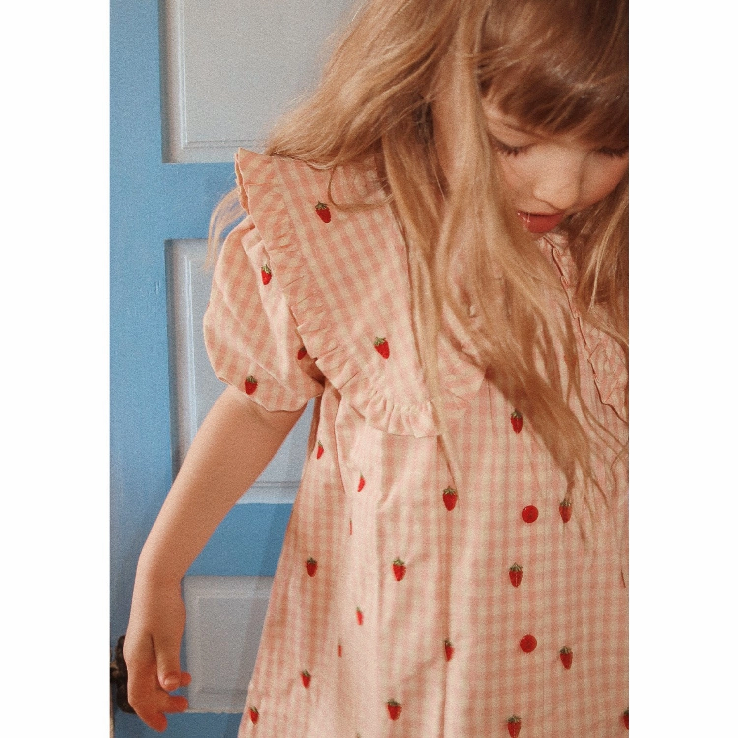 Fl?ss Pink Berry Gingham Dolly Dress London Edge