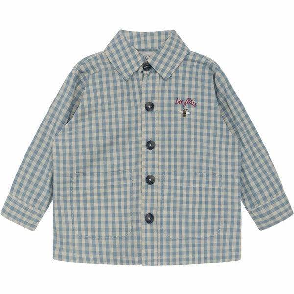 Fl?ss Svend Overshirt Blue Gingham All day wearability