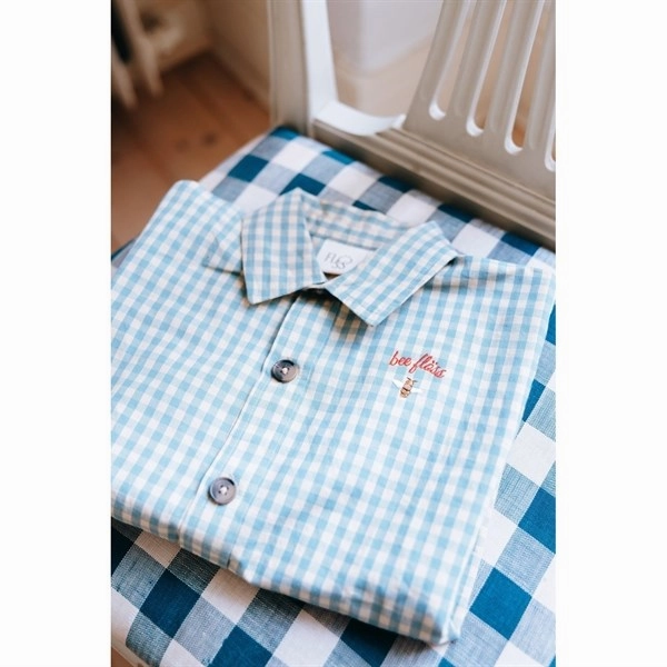 First Date Fl?ss Svend Overshirt Blue Gingham