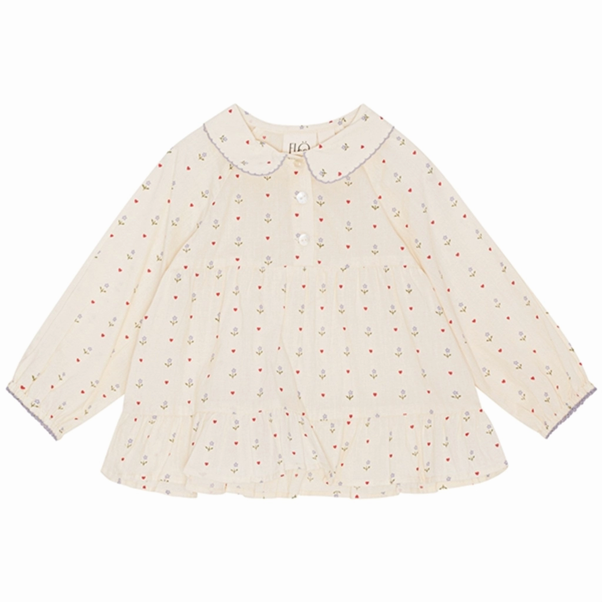 Tall friendly Fl?ss Wilma Blouse Heart Print