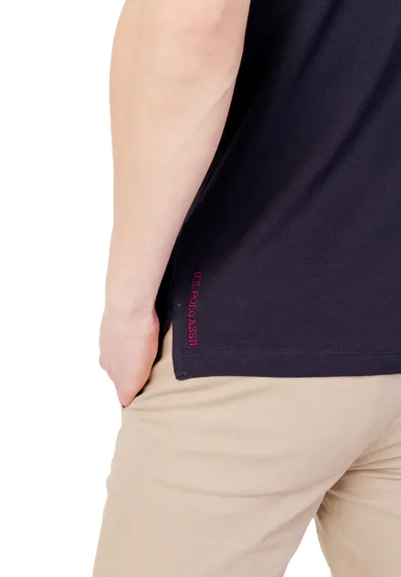 U.S. Polo Assn. Polo uomo manica corta King 41029 65079 179 blu AntiBacterial Coating Business Lunch