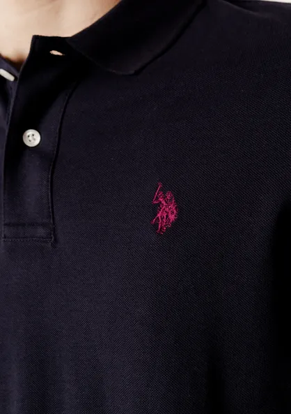 U.S. Polo Assn. Polo uomo manica corta King 41029 65079 179 blu Breathable knit Tagless Collar