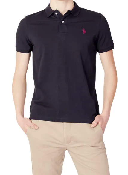 Summer Staple Breathable Material U.S. Polo Assn. Polo uomo manica corta King 41029 65079 179 blu