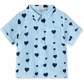Abrasion Resistant Edges Brunch Outfit Fliink Dream Blue Love Shirt