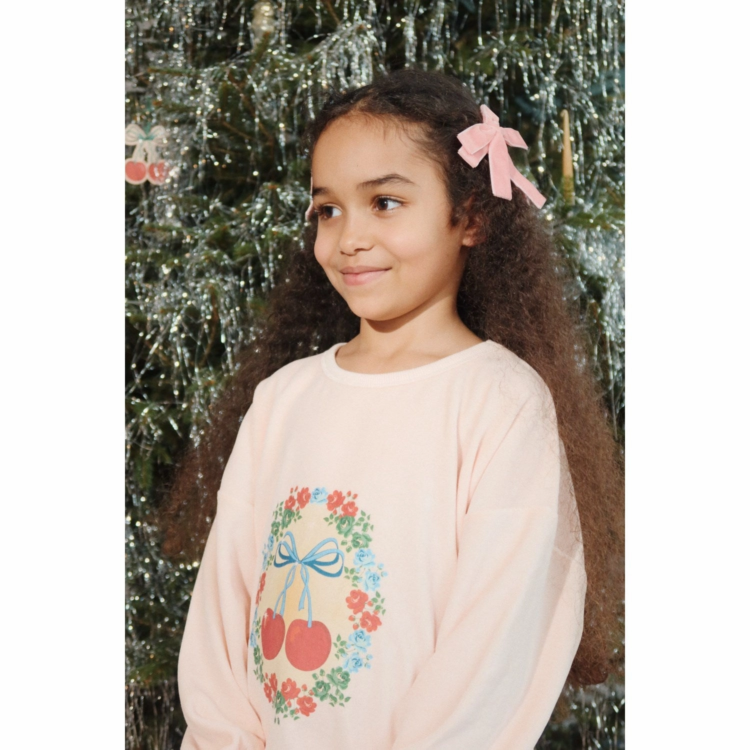 Konges Sl?jd Creole Pink Velou Blouse Gots Seamless Sides Fitted Silhouette