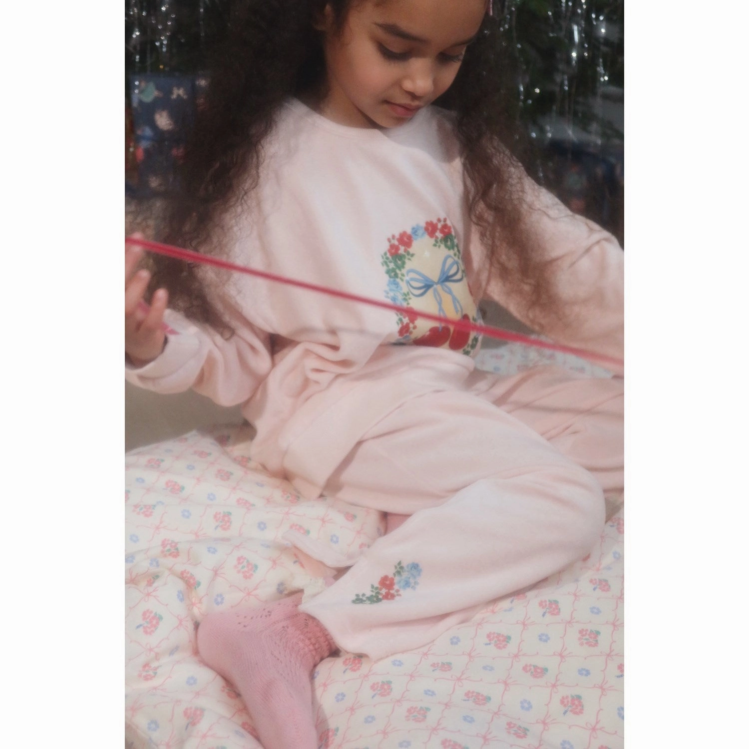 Contemporary Look Monochrome Style Konges Sl?jd Creole Pink Velou Blouse Gots