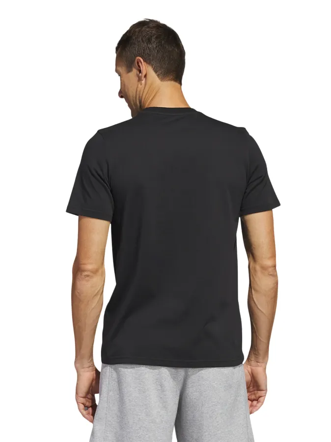 Adidas T-shirt manica corta da uomo Logo Sportwear Graphic HS2533 black Summer Ready QuickDryTechnology