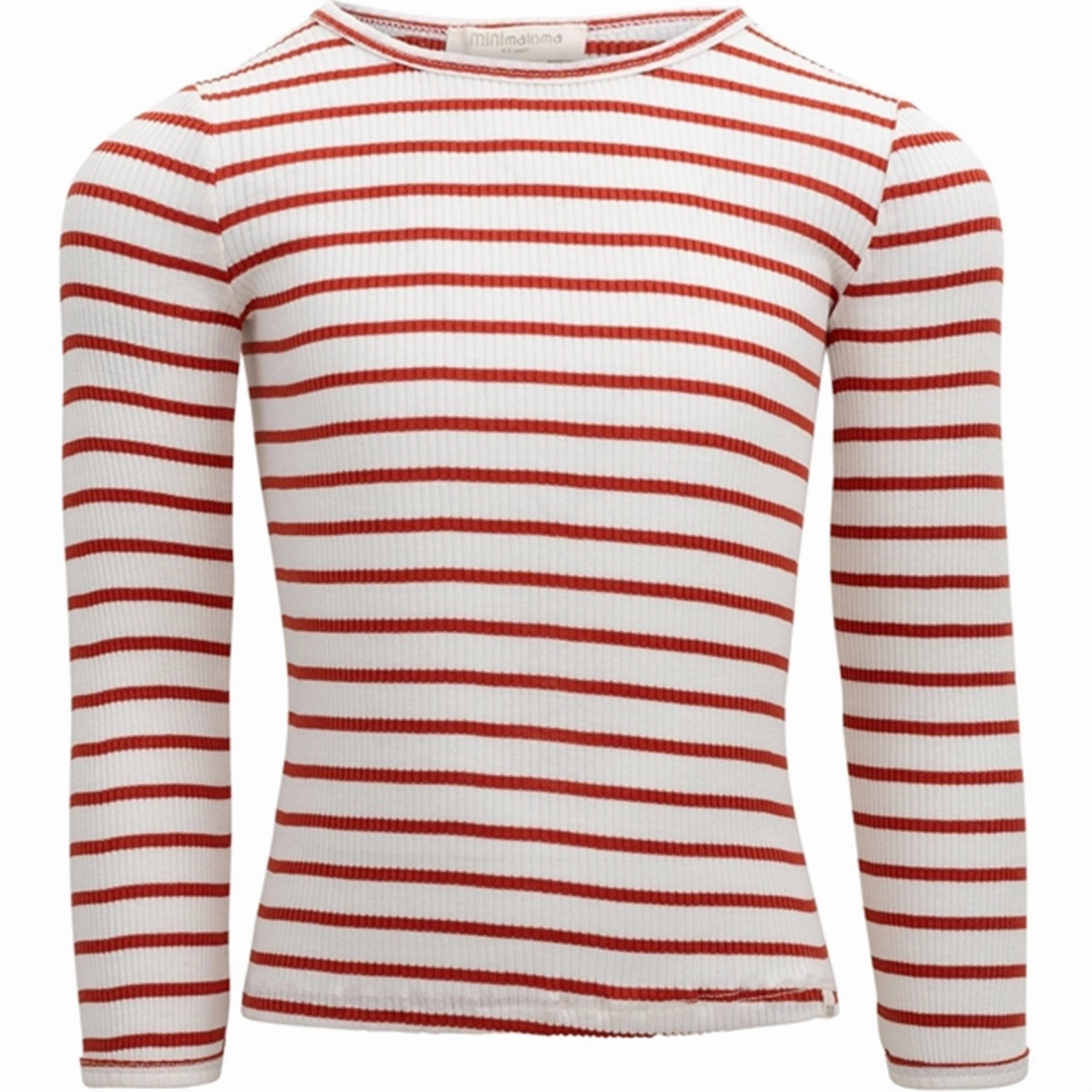 Minimalisma Bergen Blouse Poppy Red And Cream Stripes Oversized Fit Lightweight Layers