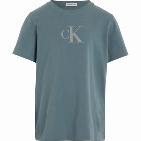 Calvin Klein Jersey Relaxed Ck T-Shirt Goblin Blue City Casual