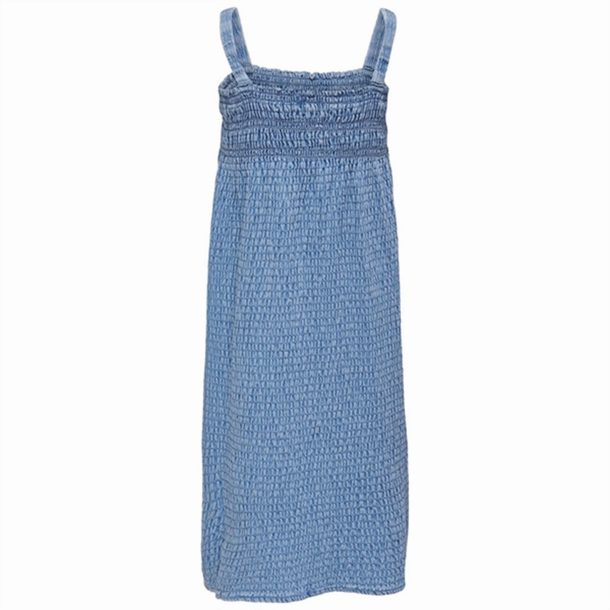 Kids ONLY Medium Blue Denim Laurel Vaffle Denim Dress Garden-Party