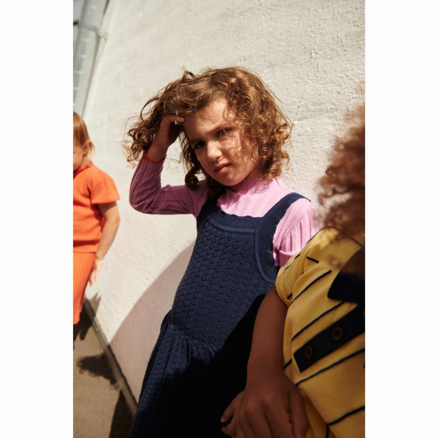 FUB dark navy Summer Dress Versatile Mood Bright-colored piece