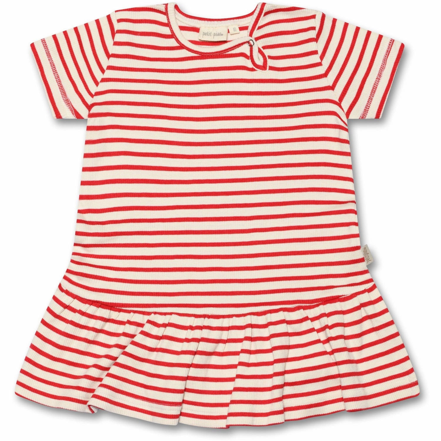 Sheer Light Calm Aesthetic Petit Piao? Bright Red Dress Modal Striped