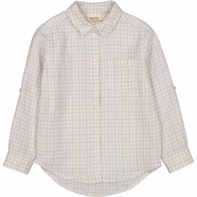 Abrasion Resistant Edges MarMar Fine Linen Summer Check Tommy Shirt