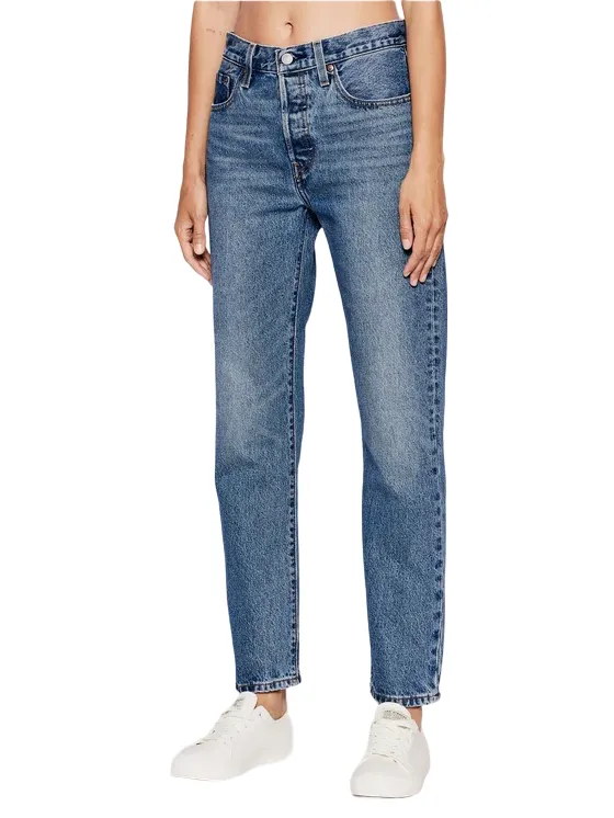 Modern Utility Levi's pantalone jeans da donna corto 501 Cropped 36200-0236 blu medio