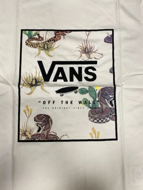 Pastel color Vans maglietta manica corta da uomo  Classic Print Box Antique VN0A5E7YZ2F1 bianco deserto