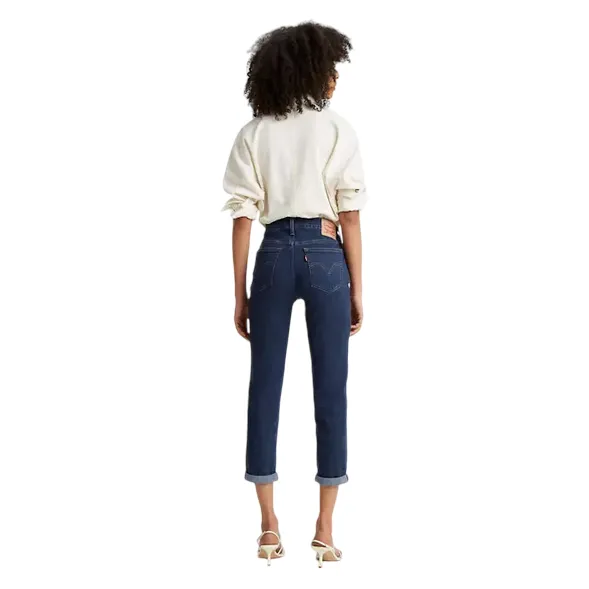 High-waisted fit Levi's pantalone jeans da donna a taglio ampio Boyfriend 198870164 blu