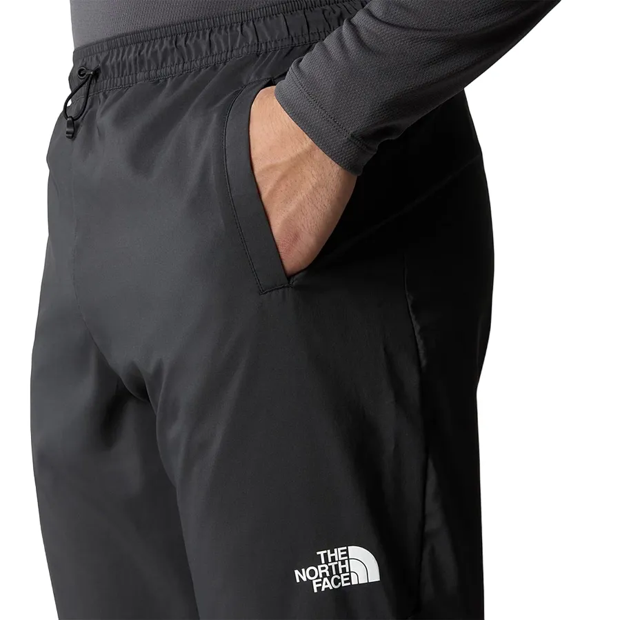 The North Face pantalone sportivo da uomo Wind Track NF0A87J60C5 grigio asfalto Compact Storage Easy Care Fabric
